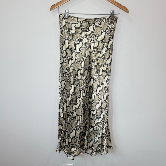 H&M Snake Print Maxi Women’s Skirt (Size 4) - Picture 3 of 8